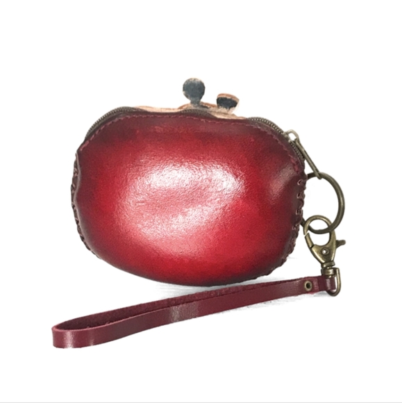 Last ONE! Genuine Leather Handmade Bumblebee Wristlet/Coin Purse - Picture 2 of 5